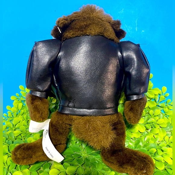 WARNER BROS LOONEY TUNES VTG 90s TASMANIAN DEVIL TAZ WEARING BLACK JACKET 10” - Picture 3 of 12